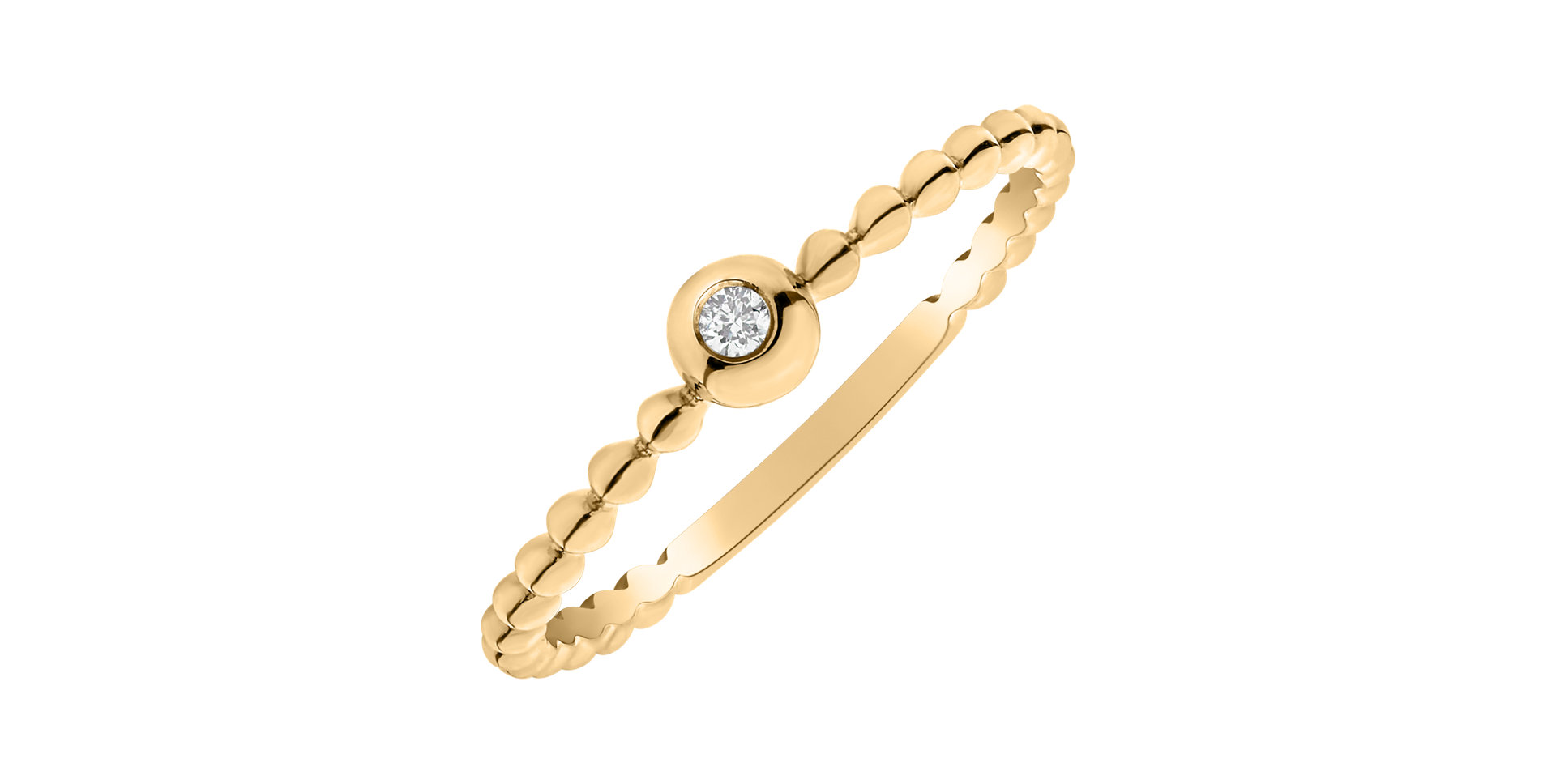 Prsteň s diamantom Bubble Kiss