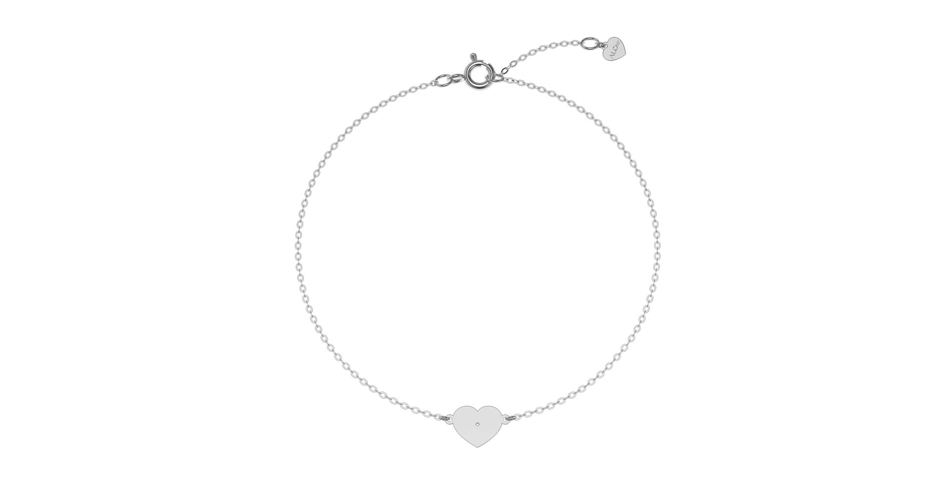 Náramok s diamantom Glittering Heart