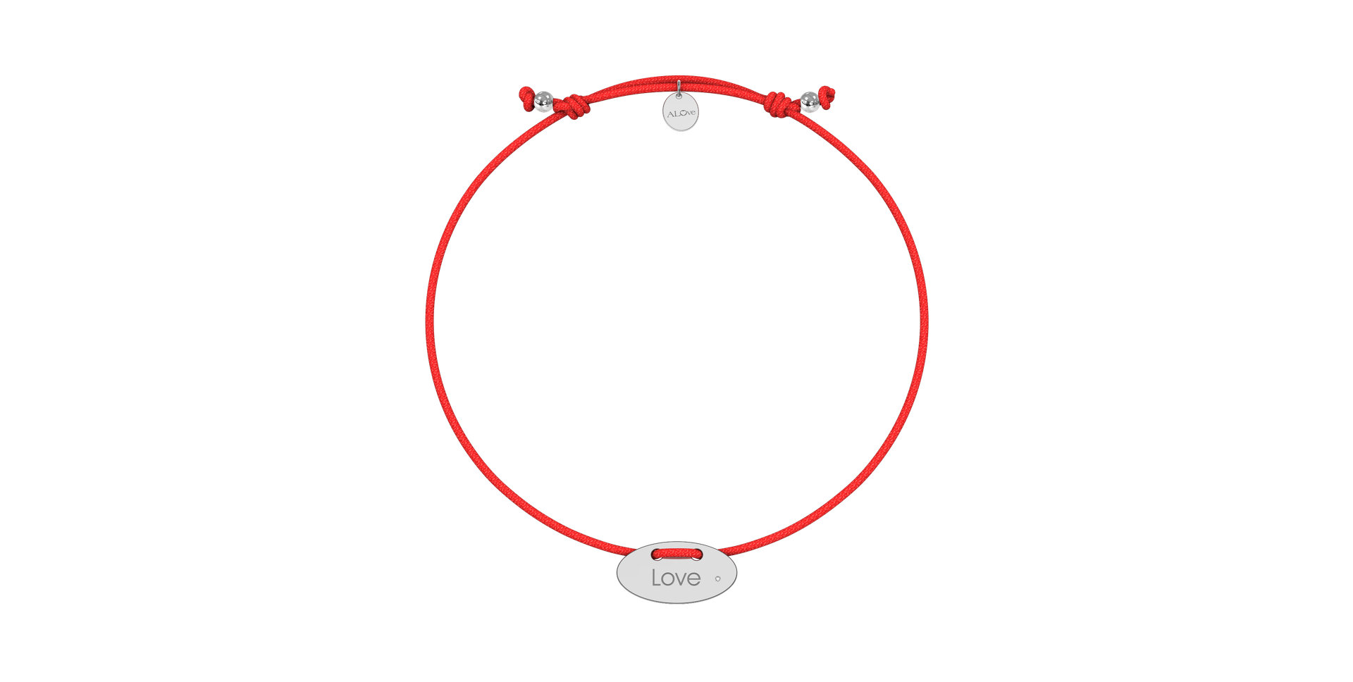 Diamantový náramok so šnúrkou Stamp