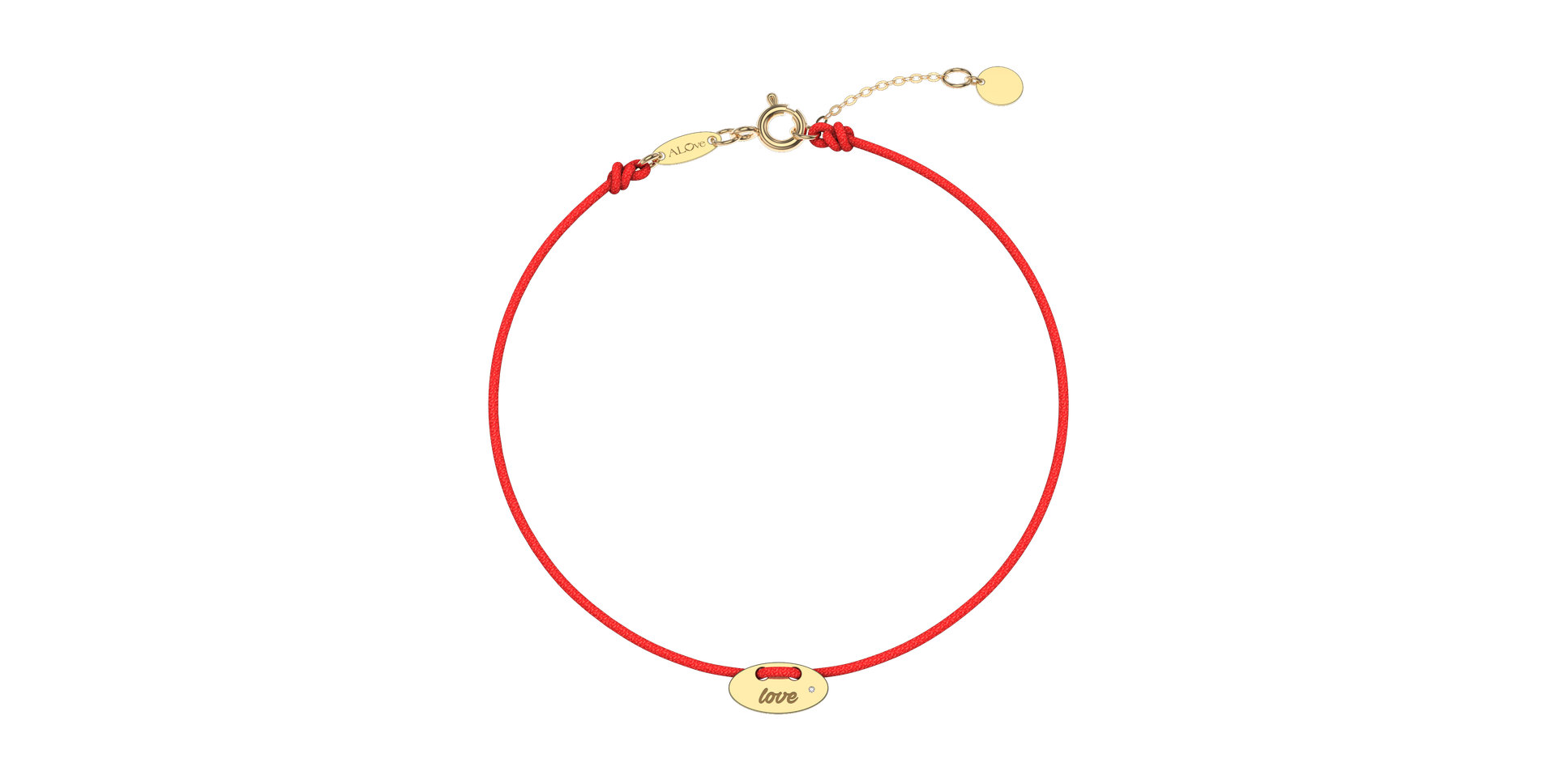 Diamantový náramok so šnúrkou Mini Stamp