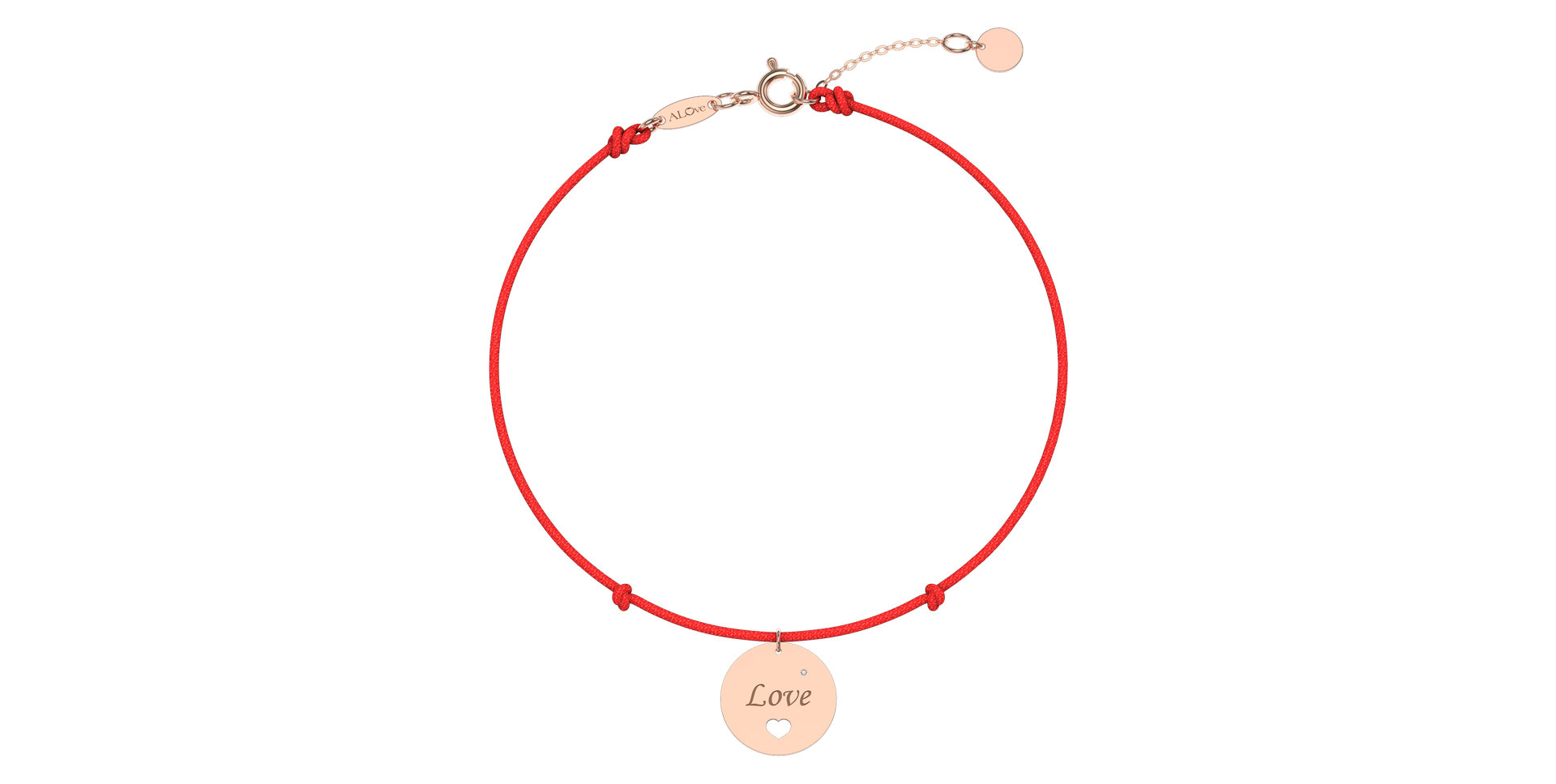 Diamantový náramok so šnúrkou Love Magical