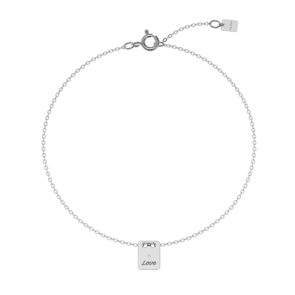 Náramok s diamantom Military Mini