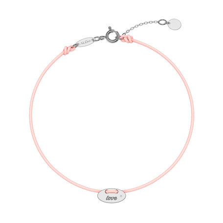 Diamantový náramok so šnúrkou Mini Stamp