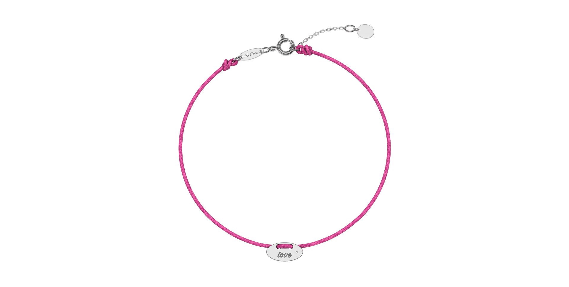 Diamantový náramok so šnúrkou Mini Stamp