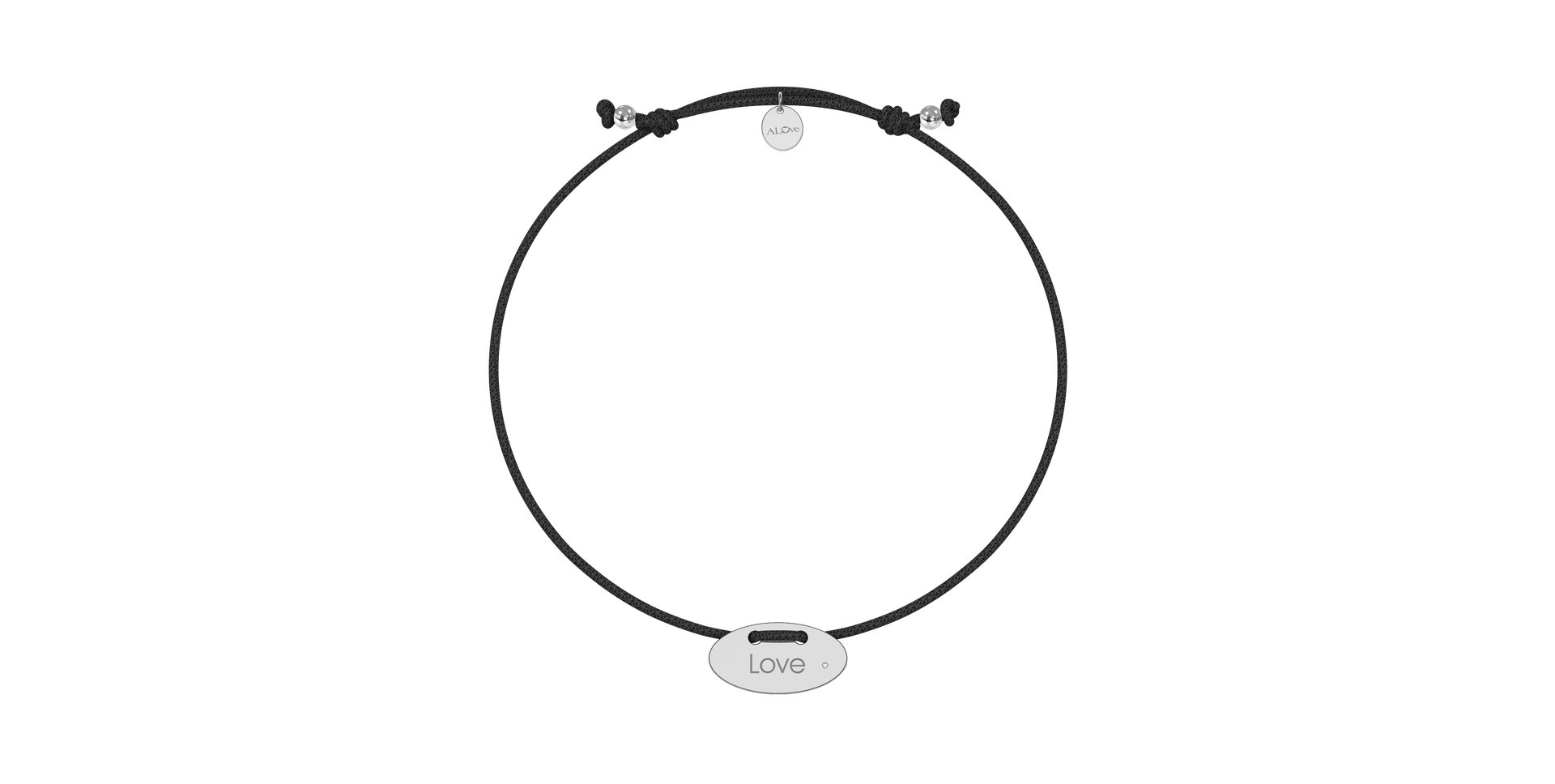 Diamantový náramok so šnúrkou Stamp