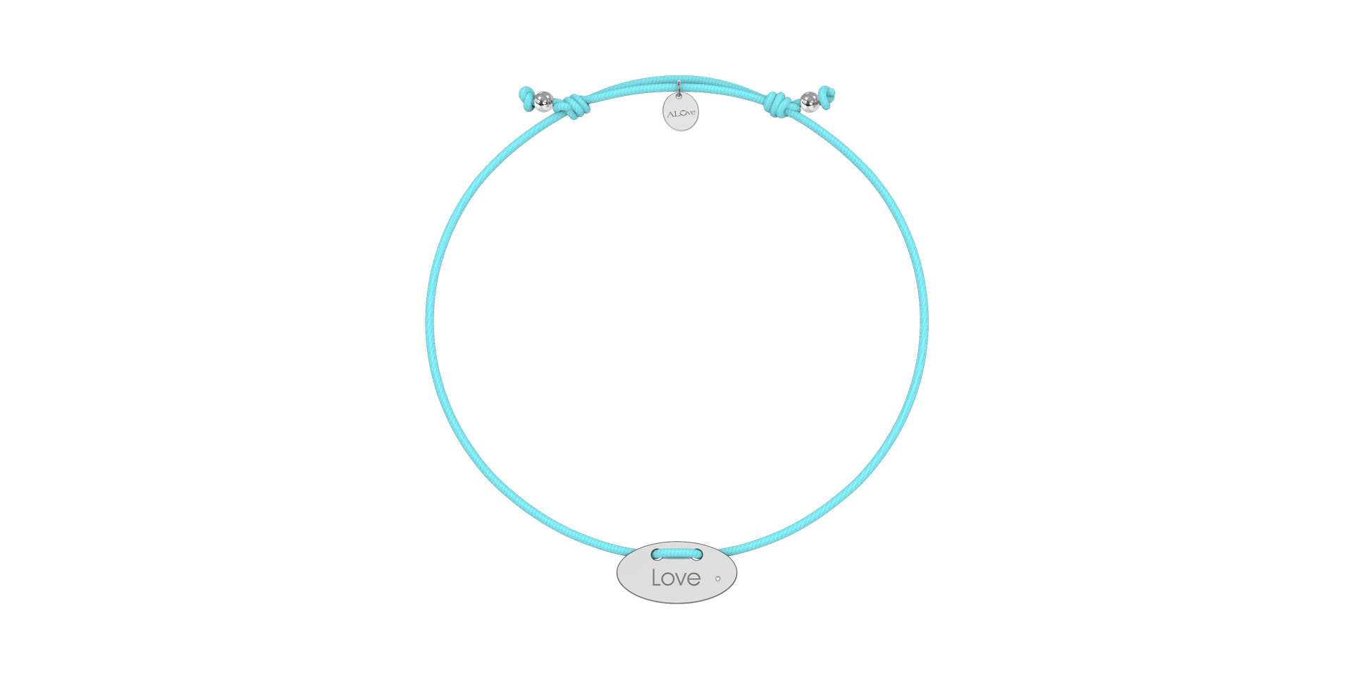 Diamantový náramok so šnúrkou Stamp