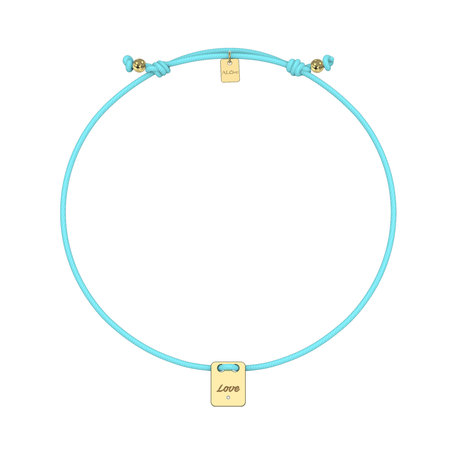 Diamantový náramok so šnúrkou Mini Stamp Love