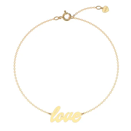 Náramok s diamantom Love