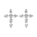 Náušnice s diamantmi Sparkling Cross2