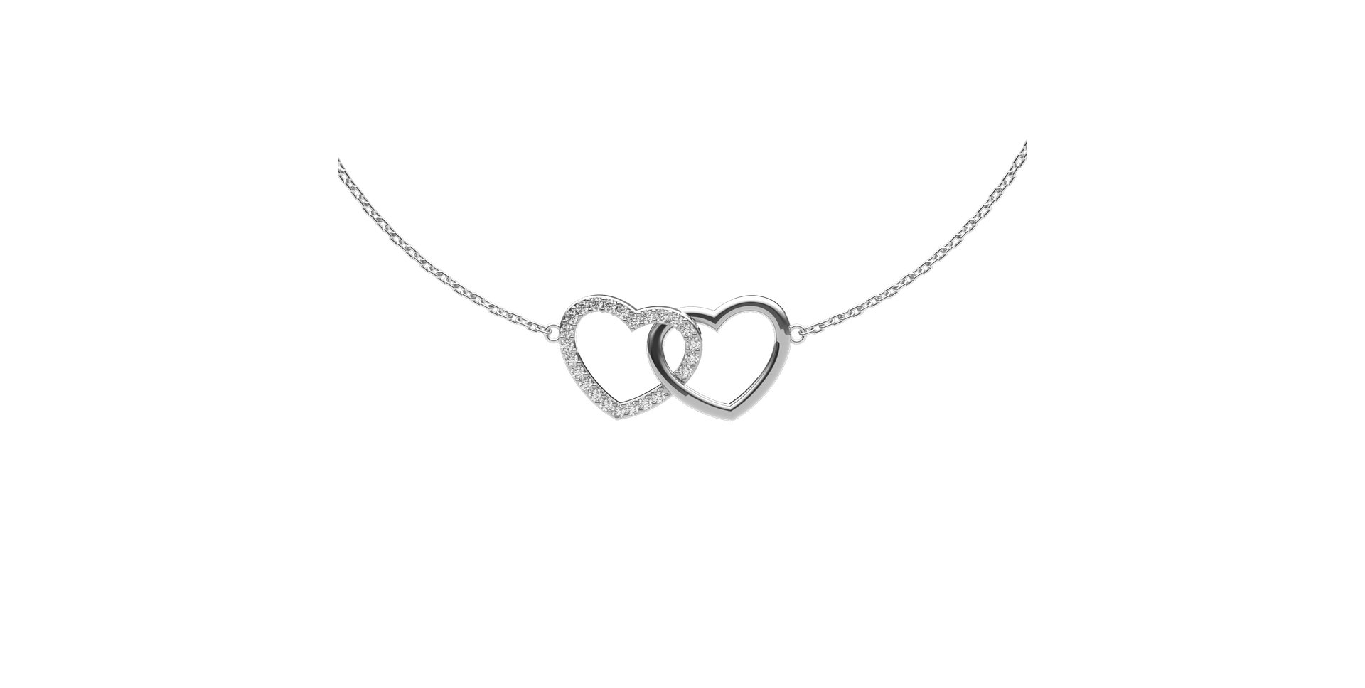 Náramok s diamantmi Hearts