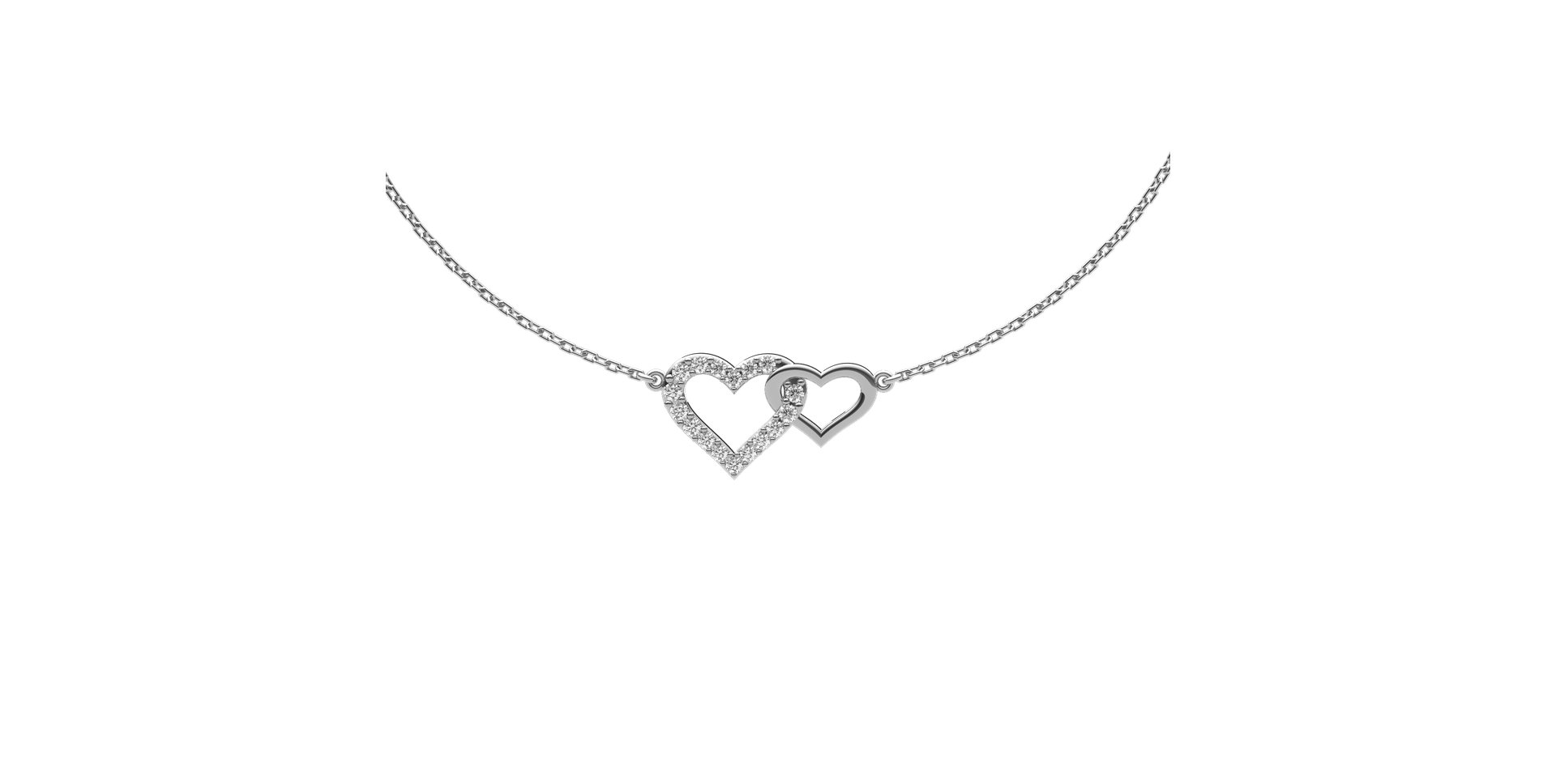 Náramok s diamantmi Hearts