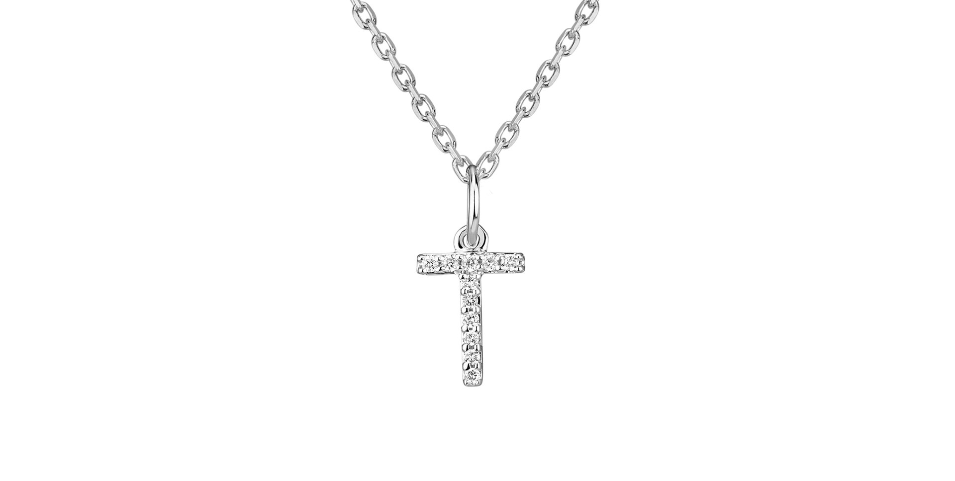 Prívesok s diamantmi Line Glitter  T