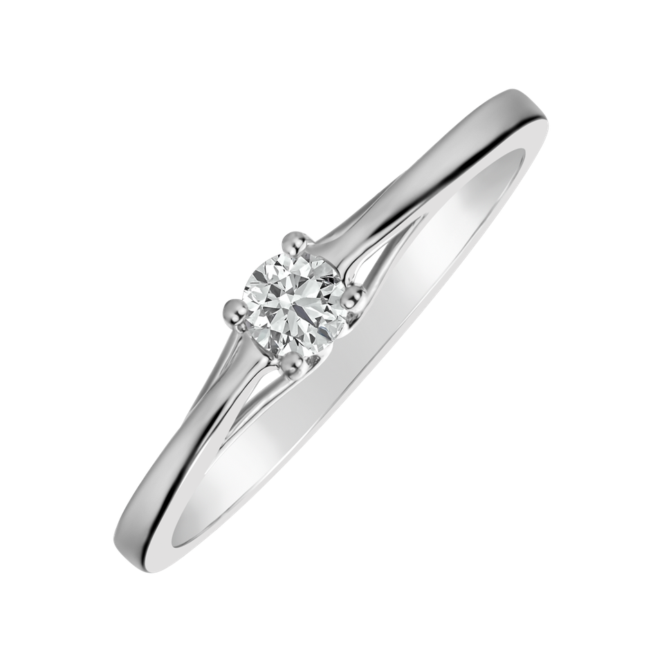 Prsteň s diamantom Glossy Promise