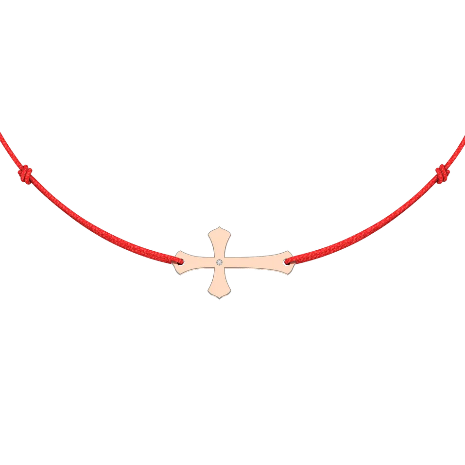 Diamantový náramok so šnúrkou Faith