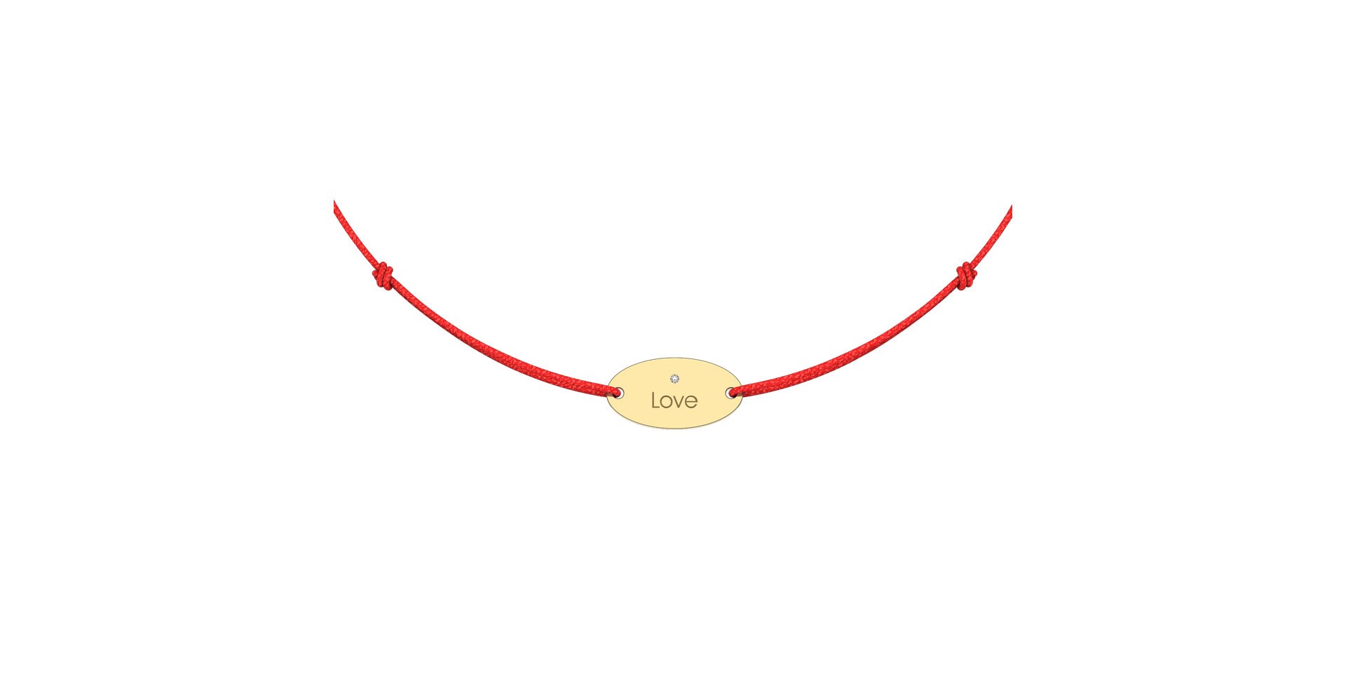 Diamantový náramok so šnúrkou Gold Stamp