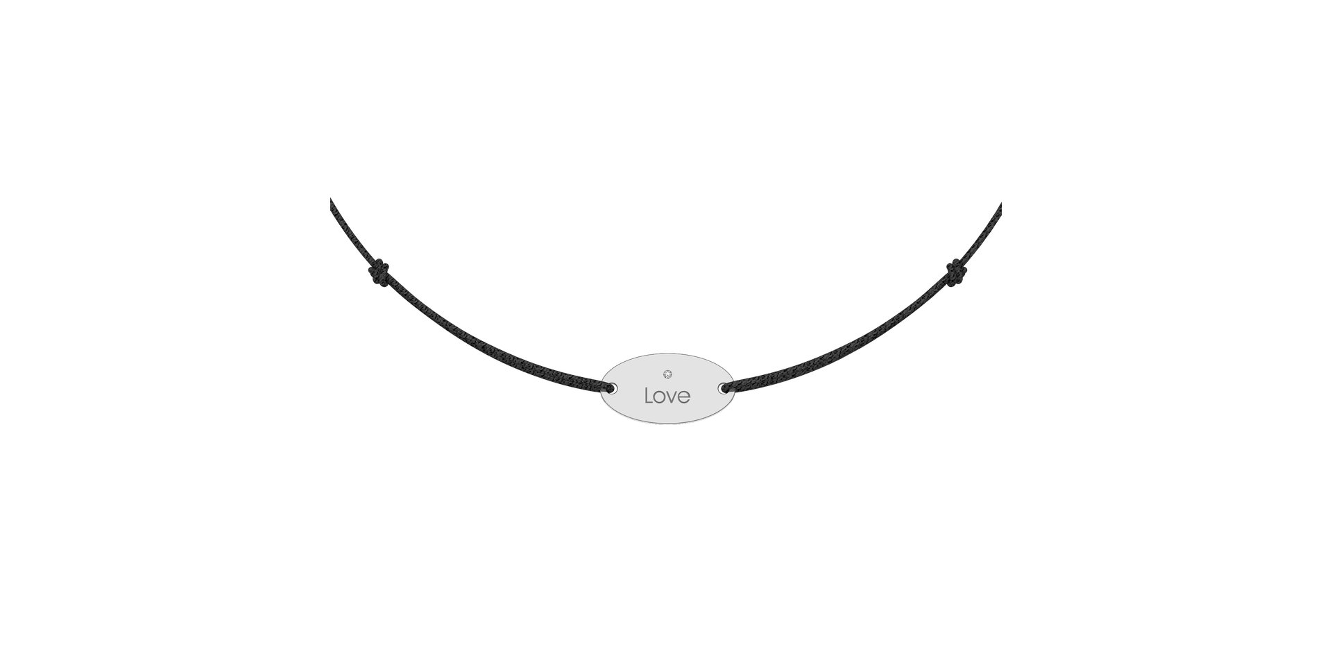 Diamantový náramok so šnúrkou Gold Stamp