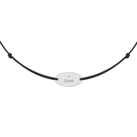 Diamantový náramok so šnúrkou Gold Stamp