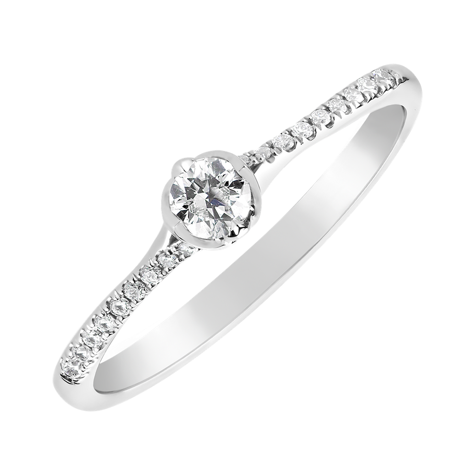Prsteň s diamantmi Made with Love