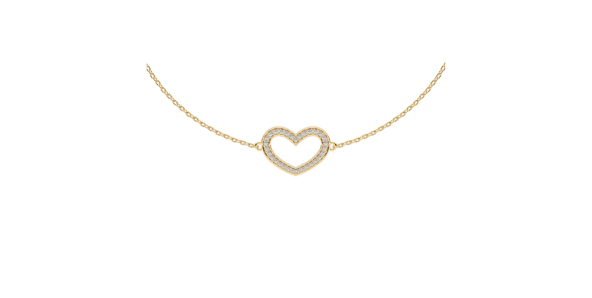 Náramok s diamantmi Heart