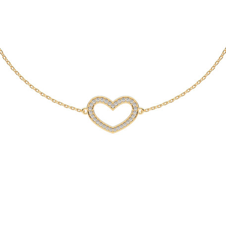 Náramok s diamantmi Heart