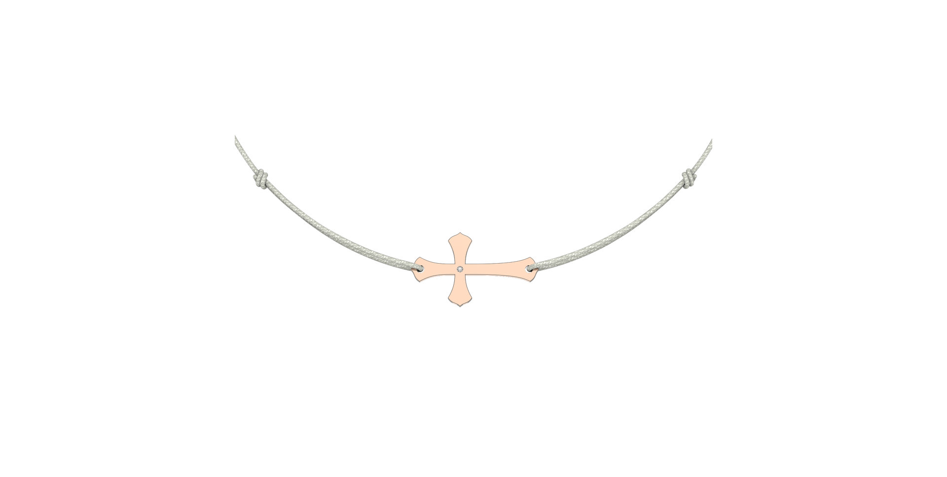 Diamantový náramok so šnúrkou Faith