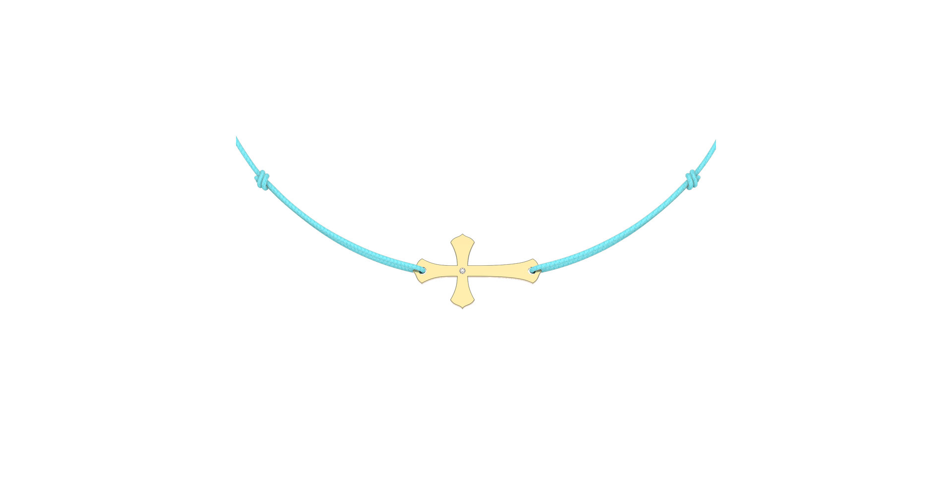 Diamantový náramok so šnúrkou Faith