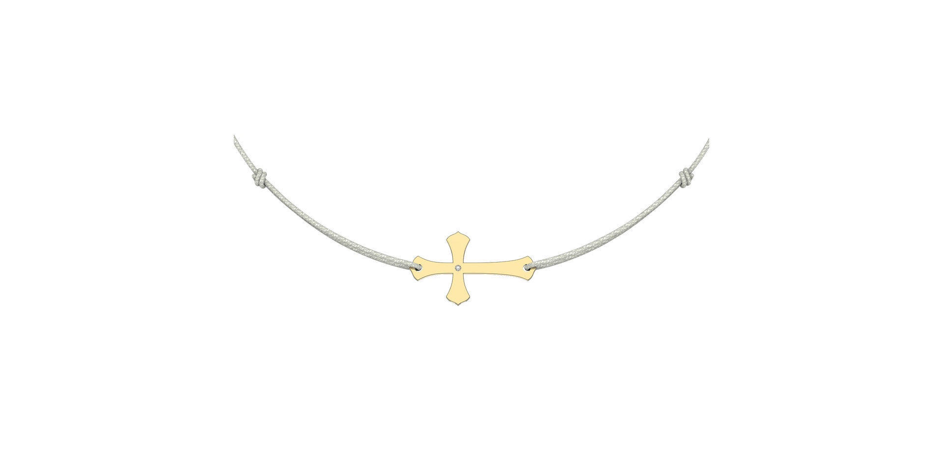 Diamantový náramok so šnúrkou Faith