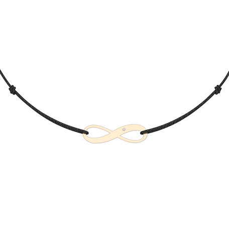 Diamantový náramok so šnúrkou Infinity