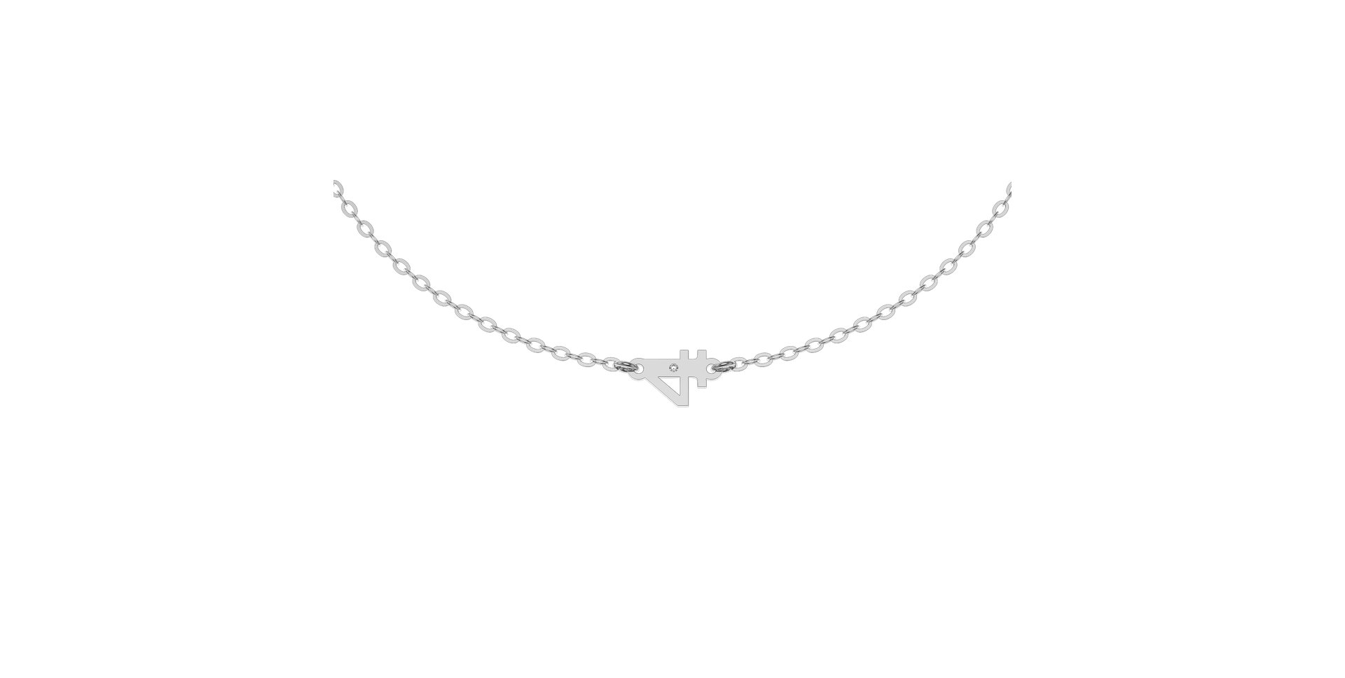 Náramok s diamantom Lucky Four