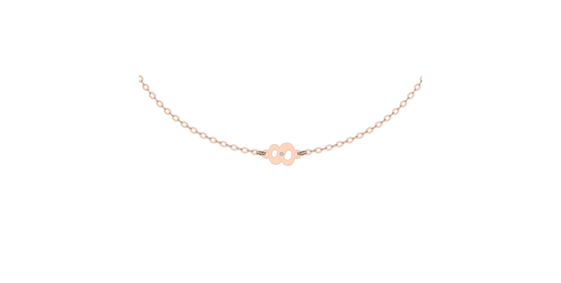 Náramok s diamantom Lucky Eight