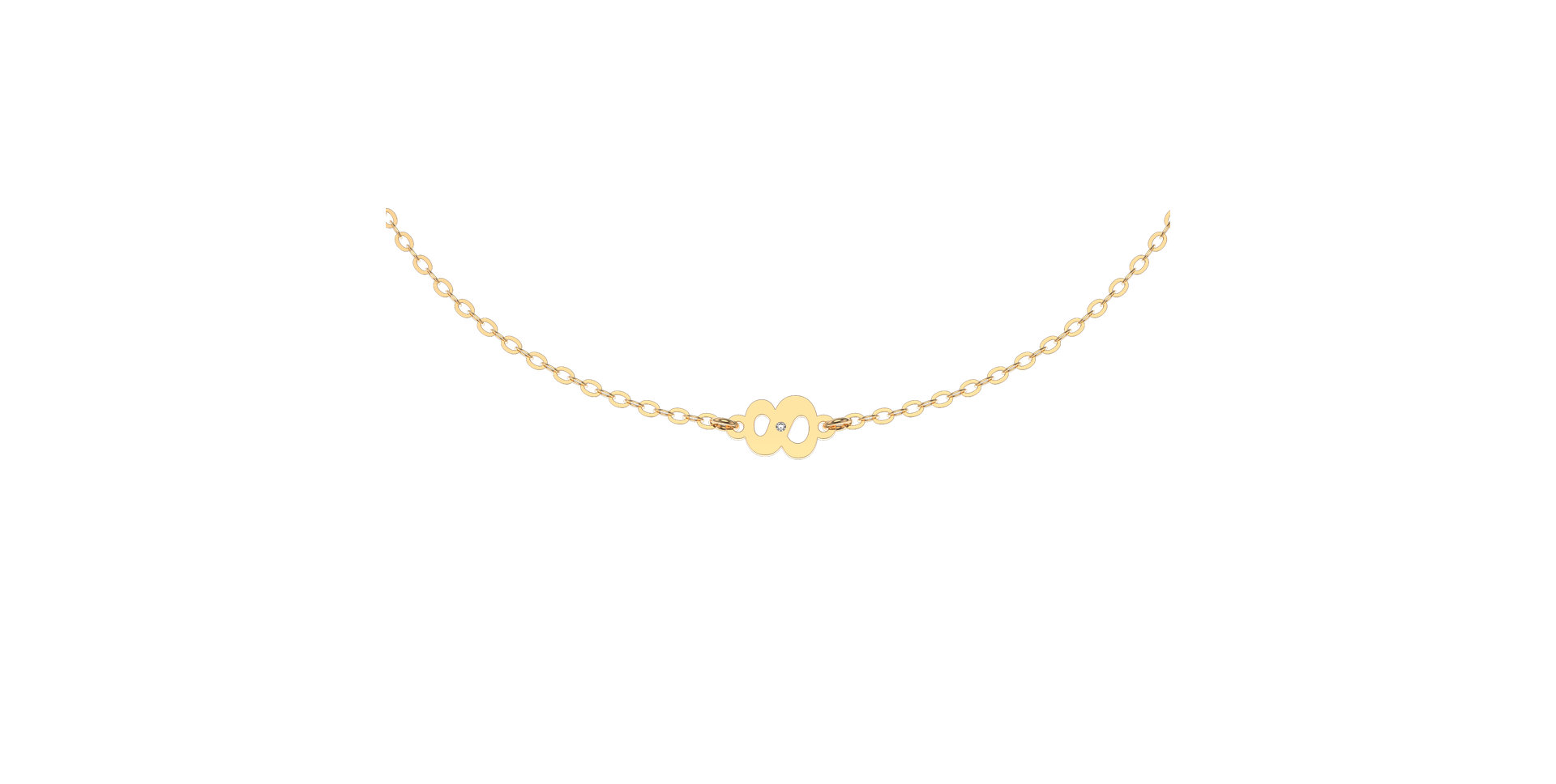 Náramok s diamantom Lucky Eight