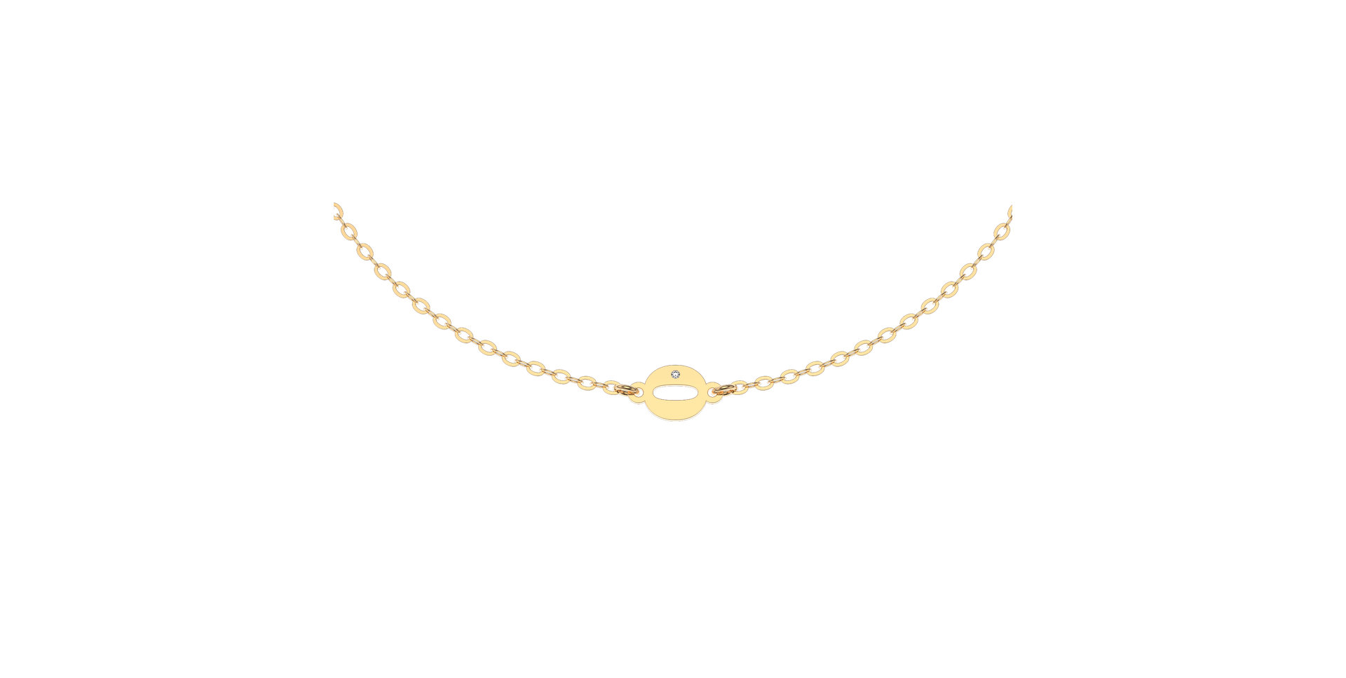 Náramok s diamantom Lucky Zero