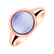 Prsteň s chalcedónom blue Bonbon2