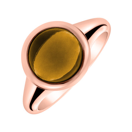 Prsteň s cognac quartzom Bonbon