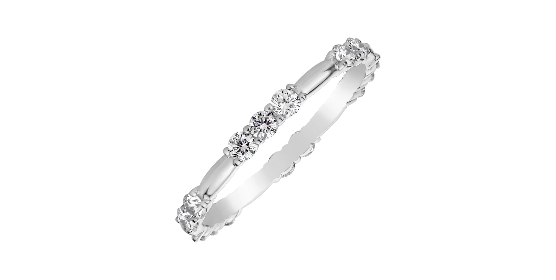 Prsteň s diamantmi Triple Galaxy