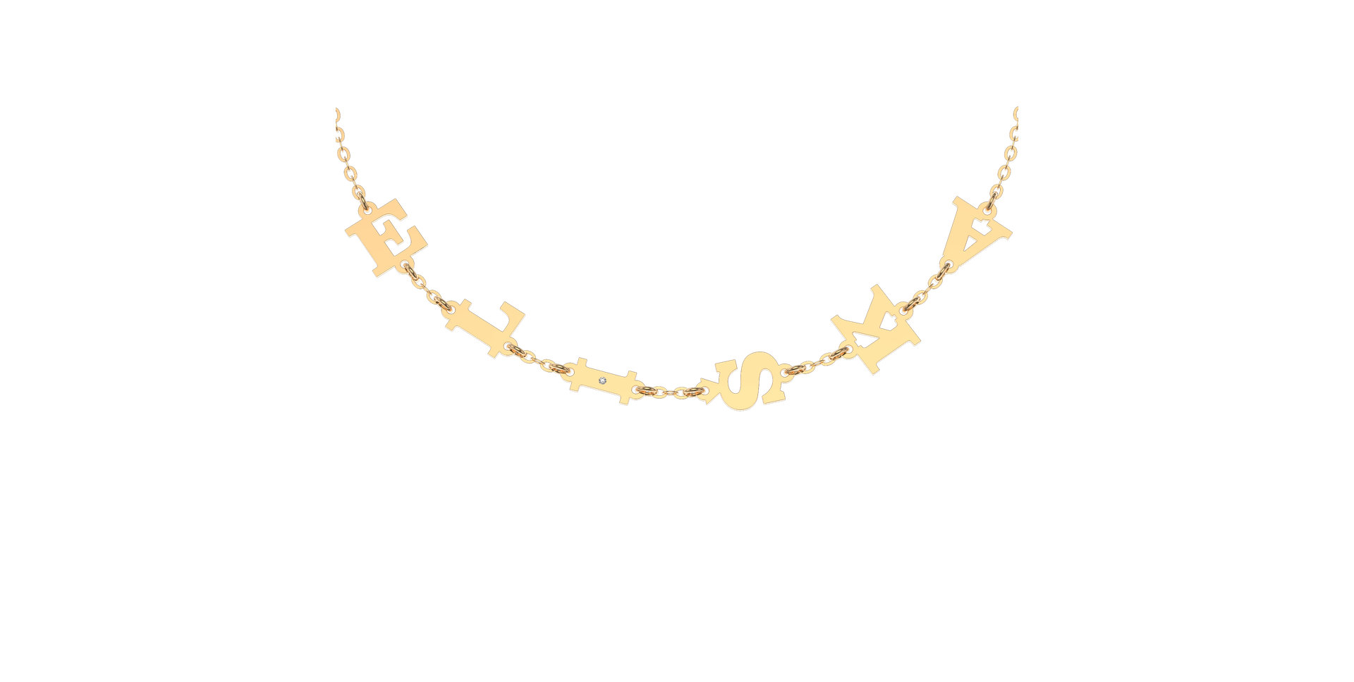 Náramok s diamantom Big Letters