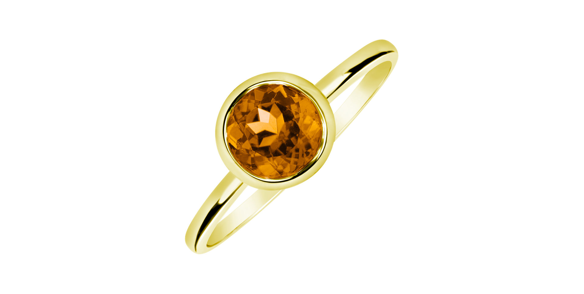 Prsteň s citrínom madeira Bonbon