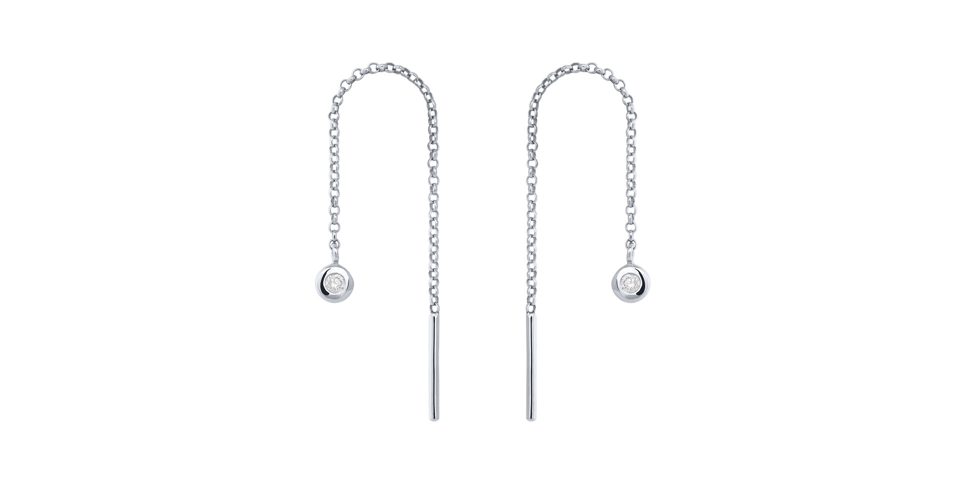 Náušnice s diamantom Amazing Heaven