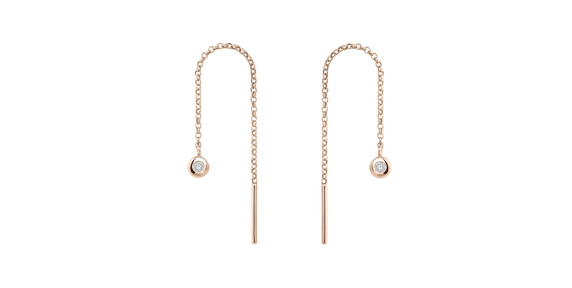 Náušnice s diamantom Amazing Heaven