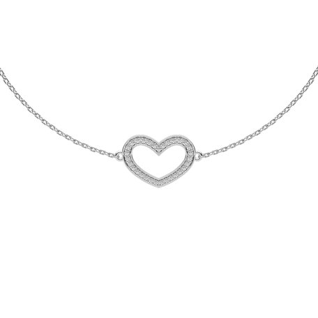 Náramok s diamantmi Heart