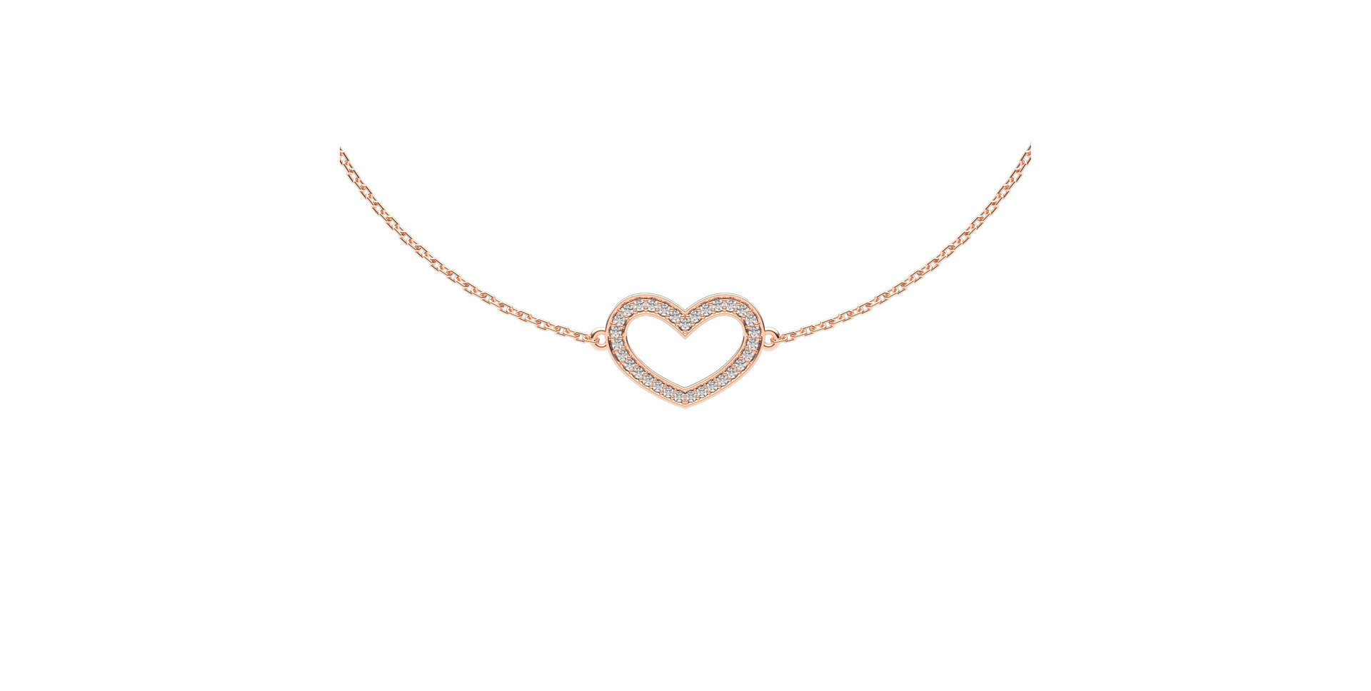 Náramok s diamantmi Heart