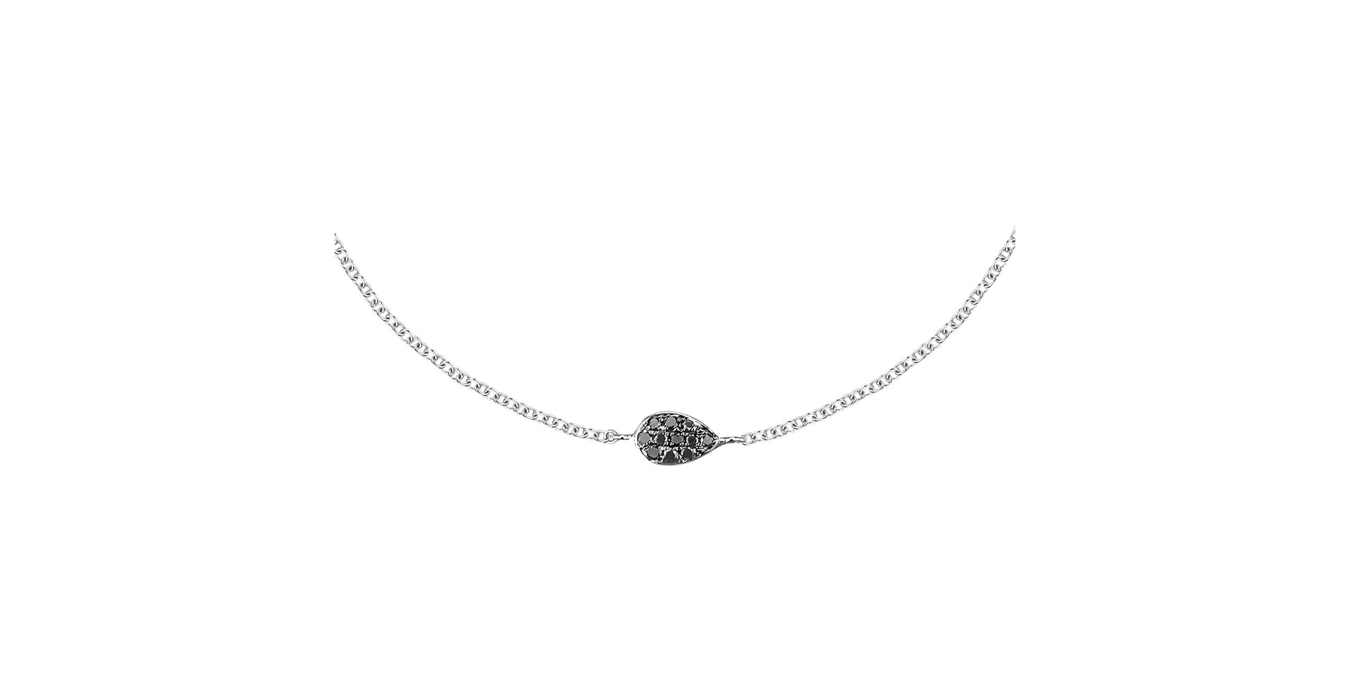 Náramok s čiernymi diamantmi Shiny Drop