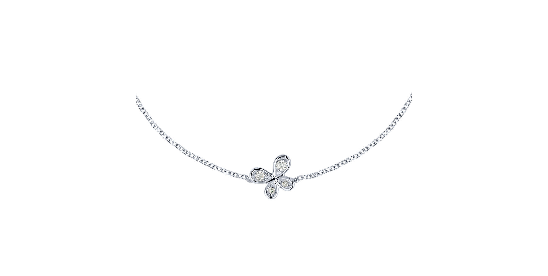 Náramok s diamantmi Little Butterfly