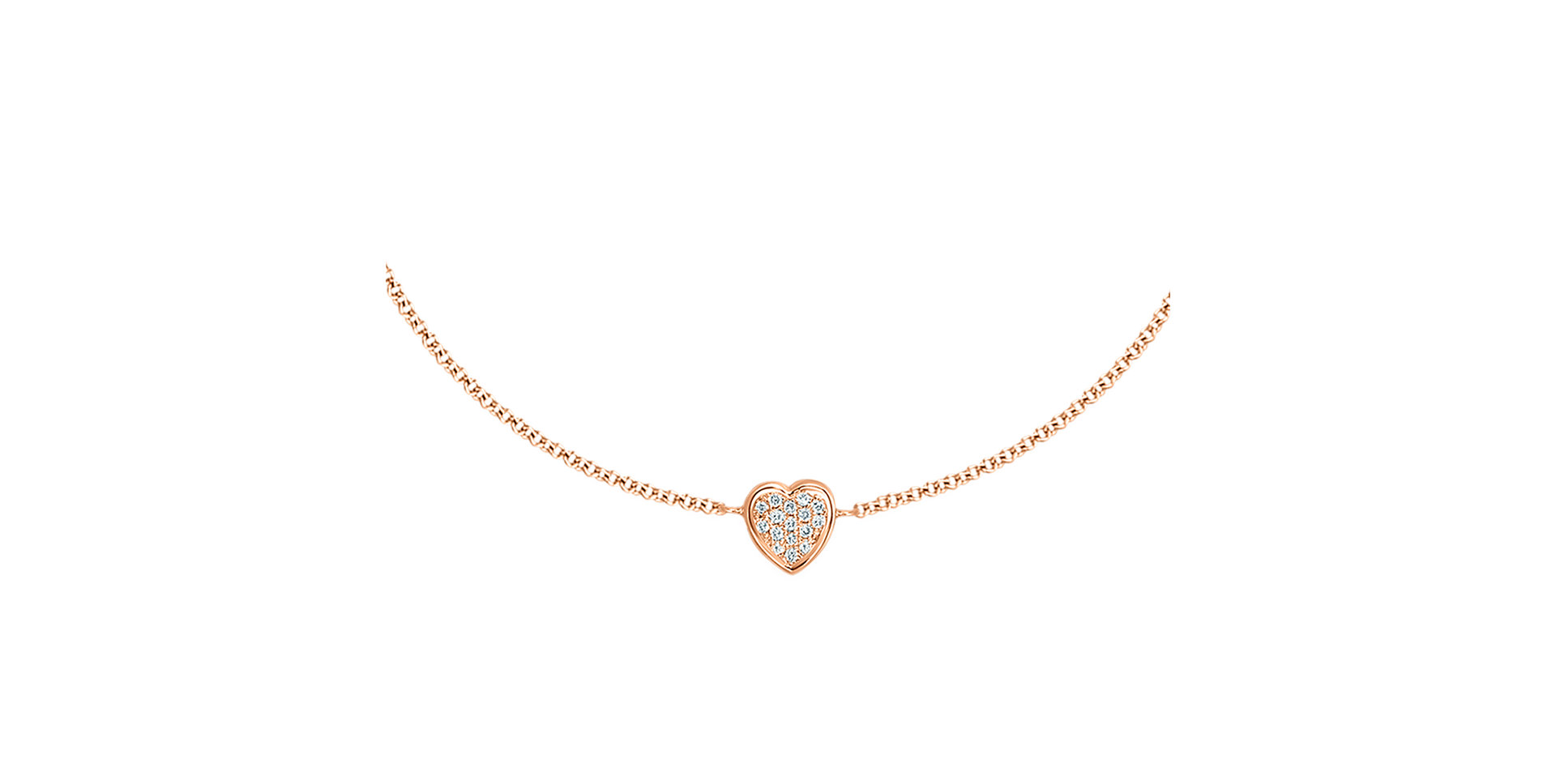 Náramok s diamantmi Shiny Heart