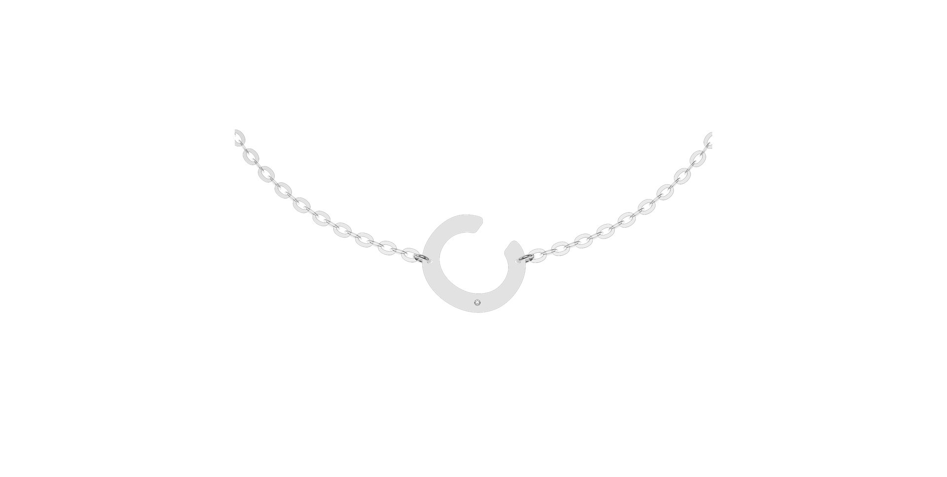 Náramok s diamantom Big Line C