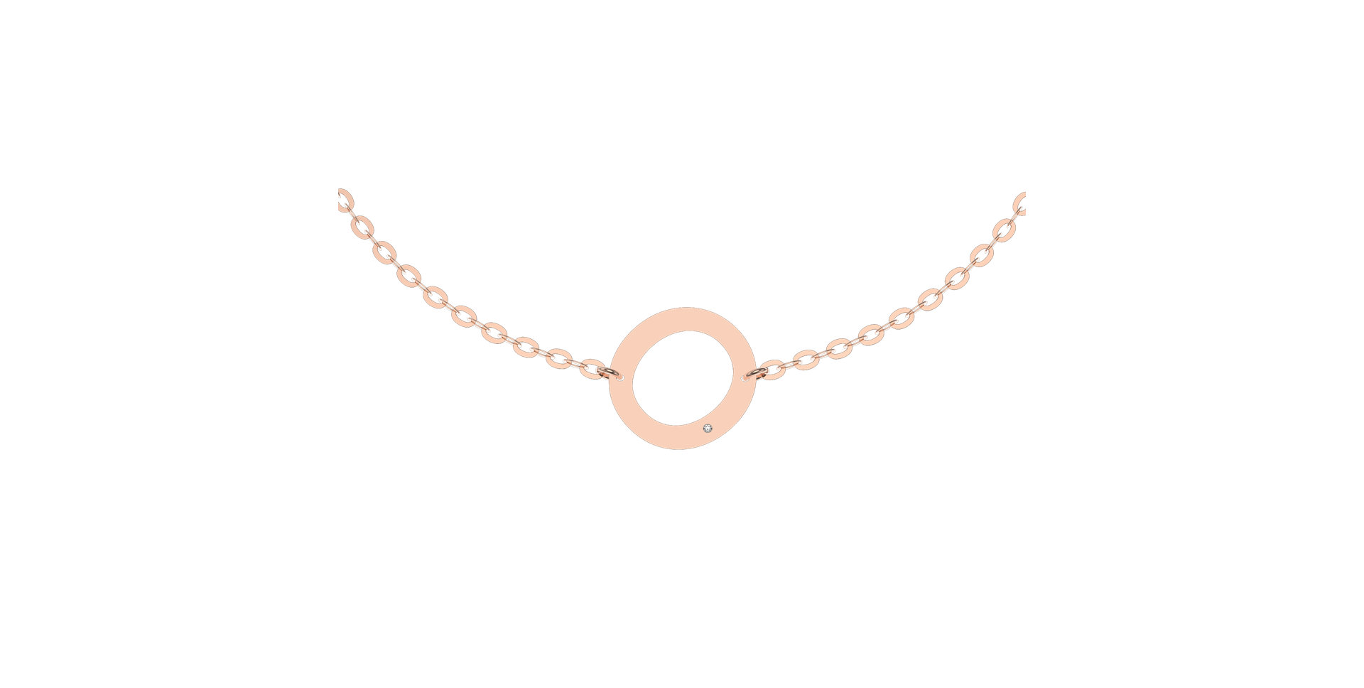 Náramok s diamantom Big Line O