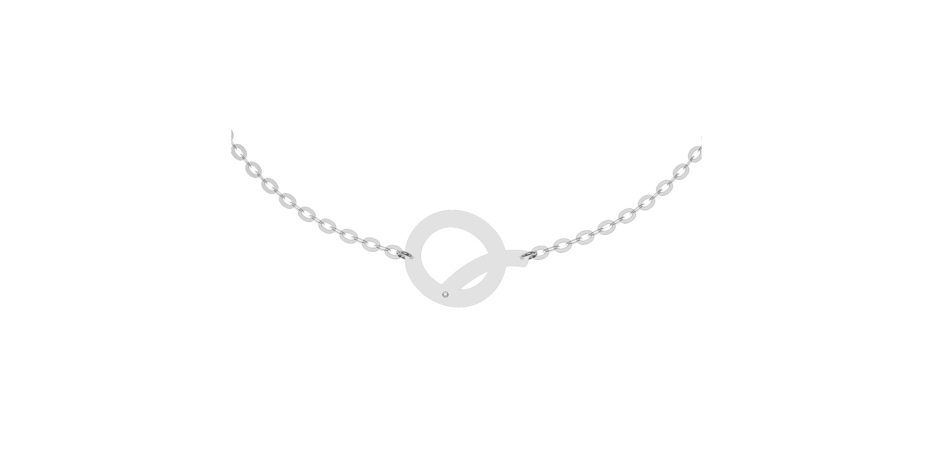 Náramok s diamantom Big Line Q