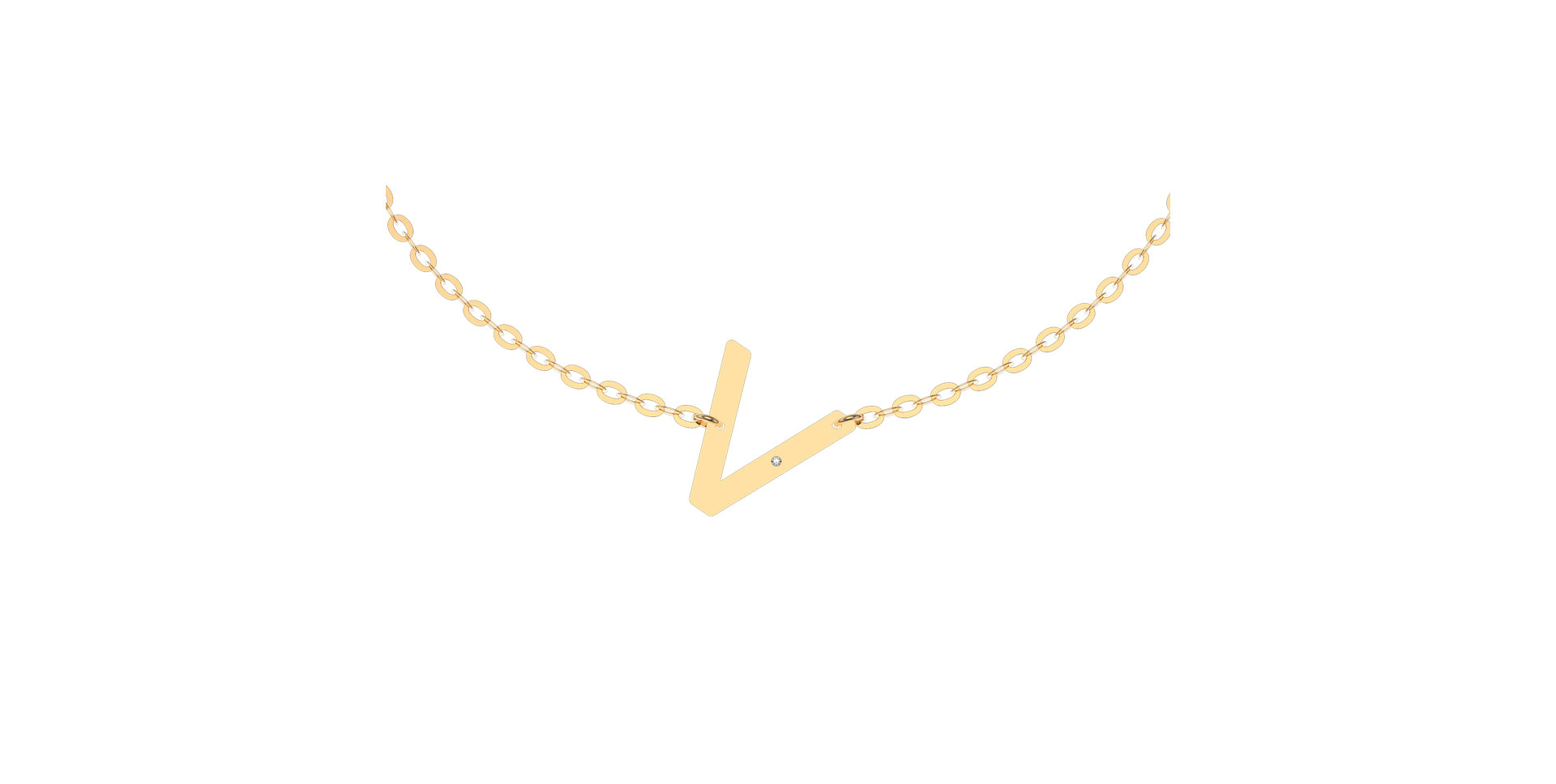 Náramok s diamantom Big Line V