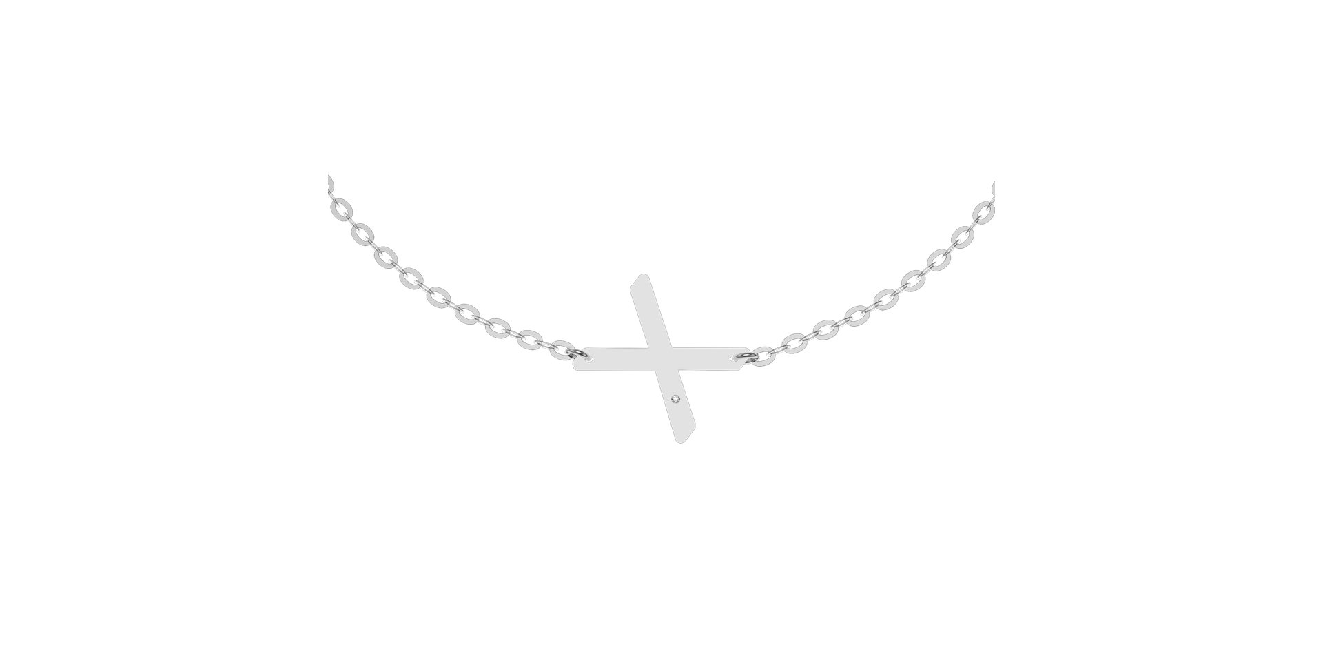 Náramok s diamantom Big Line X