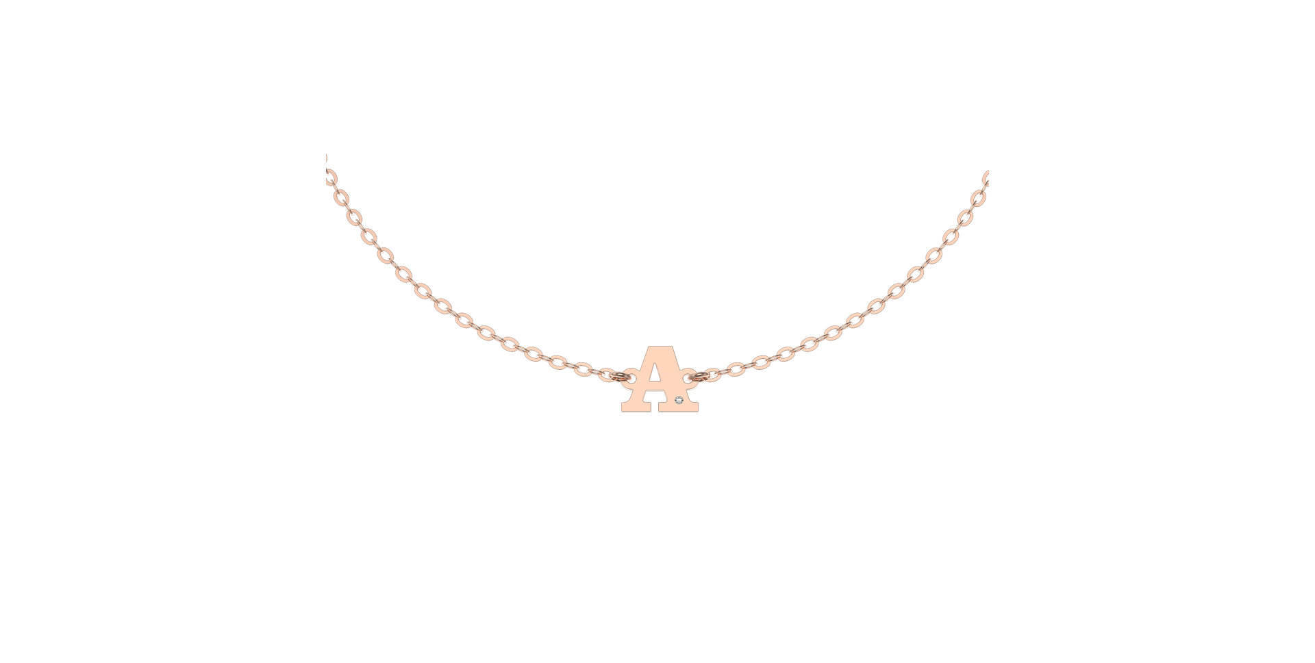 Náramok s diamantom Classic Big A